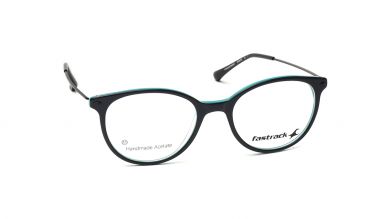 Green Rimmed Unisex Eyeglasses (FT1404UFC2MGRV|53)