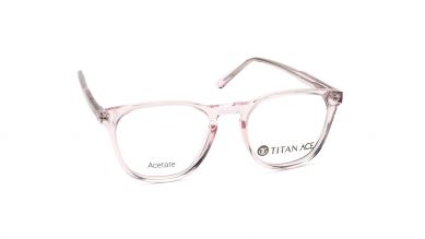 Pink Rimmed Unisex Eyeglasses (TA0075UFP3MPKV|46)