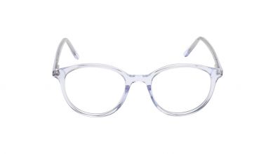 Transparent Rimmed Unisex Eyeglasses (TA0084UFP5MTRV|48)