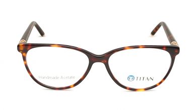 Brown Cateye Rimmed Eyeglasses  (TC1042WFP2LBRV|54)