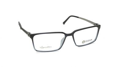 Black Rectangle Rimmed Eyeglasses (TF1154MFC3V|53)