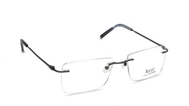 GunMetal Rectangle Rimless Eyeglasses (TR1263MRM2V|55)