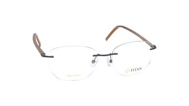 Black Rectangle Men Eyeglasses ( TS1034MRC2MBRV|54)