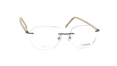 Black Rectangle Men Eyeglasses ( TS1034MRC3MBRV|54)