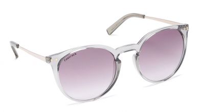 Grey Round Women Sunglasses (C091BK3F|52)