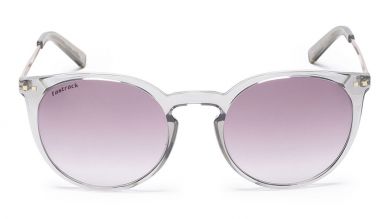 Grey Round Women Sunglasses (C091BK3F|52)