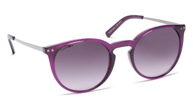 Purple Round Women Sunglasses (C091PR1F|52)