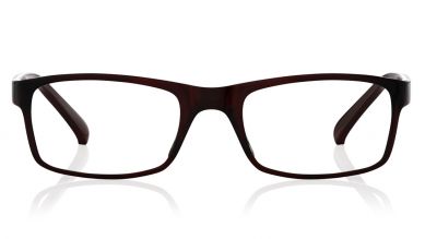 Brown Rectangle Rimmed Eyeglasses (E1391A1A1|50)