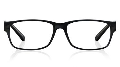Black Rectangle Rimmed Eyeglasses (E1399A1A1|52)
