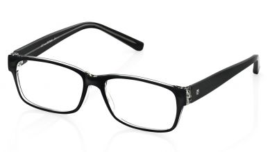 Black Rectangle Rimmed Eyeglasses (E1399A1A1|52)