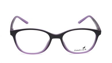 Black Purple Oval Rimmed Eyeglasses (FT1018E1A1|50)