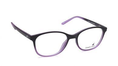 Black Purple Oval Rimmed Eyeglasses (FT1018E1A1|50)