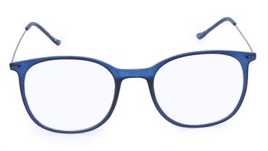 Blue Wayfarer Rimmed Eyeglasses (FT1070UFC4|50)
