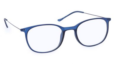 Blue Wayfarer Rimmed Eyeglasses (FT1070UFC4|50)