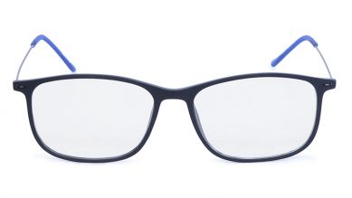 Black Rectangle Rimmed Eyeglasses (FT1076WFC4|53)