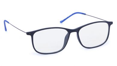 Black Rectangle Rimmed Eyeglasses (FT1076WFC4|53)