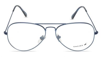 Blue Aviator Rimmed Eyeglasses (FT1081MFM4|56)