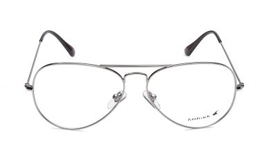 Silver Aviator Rimmed Eyeglasses (FT1081UFM6|56)