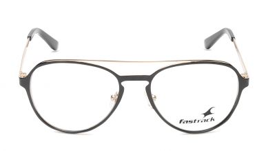Black Aviator Rimmed Eyeglasses (FT1101MFM1|52)