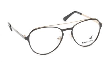 Black Aviator Rimmed Eyeglasses (FT1101MFM1|52)