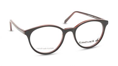 Black Round Rimmed Eyeglasses (FT1224WFP3MBKV|48)