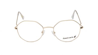 Gold Square Rimmed Eyeglasses (FT1261WFM1MGLV|54)