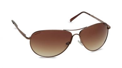Brown Aviator Men Sunglasses (M050BR5|64)