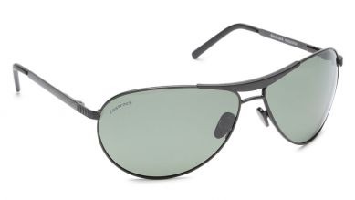 Black Aviator Men Sunglasses (M062GR2|68)