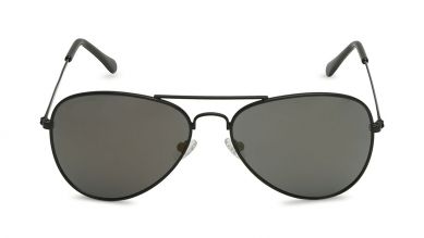 Black Aviator Men Sunglasses (M138BK3|58)