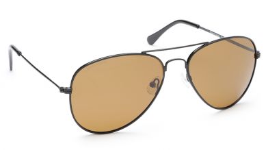 Black Aviator Men Sunglasses (M138BR6P|59)