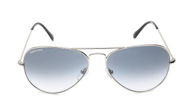Silver Aviator Men Sunglasses (M165BK36G|58)