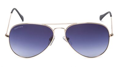 Gold Aviator Men Sunglasses (M165BR12|57)