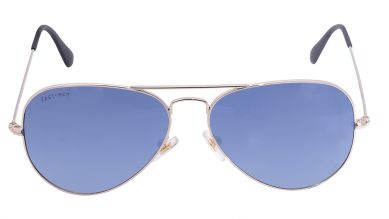 Gold Aviator Men Sunglasses (M165BR16P|57)