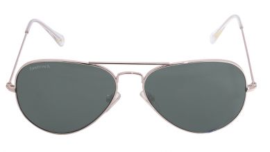 Gold Aviator Men Sunglasses (M165GR17G|57)