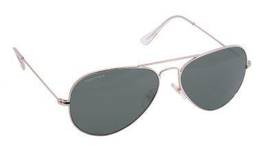Gold Aviator Men Sunglasses (M165GR17G|57)