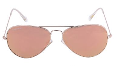 Gold Aviator Men Sunglasses (M165GR21G|57)