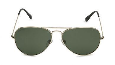 Gold Aviator Men Sunglasses (M165GR8P|57)