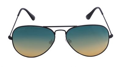 Black Aviator Men Sunglasses (M165YL27|58)