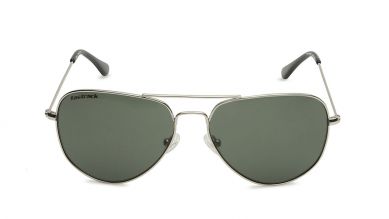 Silver Aviator Men Sunglasses (M172GR1|58)