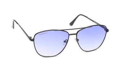 Black Wayfarer Men Sunglasses (M206BU3|57)