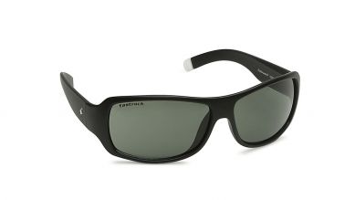 Black Wraparound Men Sunglasses (P089GR3|61)