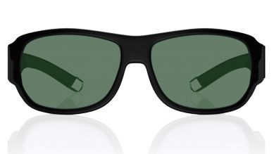 Black Wraparound Men Sunglasses (P089GR5P|70)