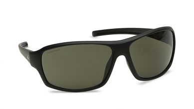 Black Wraparound Men Sunglasses (P222GR1|62)