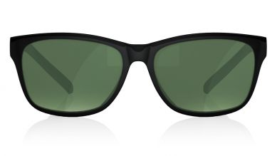 Black Wayfarer Men Sunglasses (P357BK5P|55)
