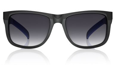 Black Wayfarer Men Sunglasses (P366BK1|55)