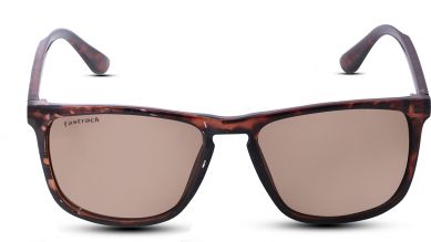 Brown Wayfarer Men Sunglasses (P407BR1|58)