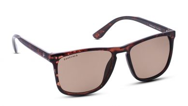 Brown Wayfarer Men Sunglasses (P407BR1|58)
