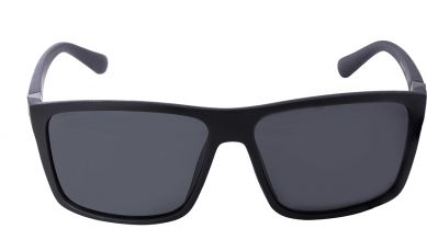 Black Square Men Sunglasses (P410BK6P|58)