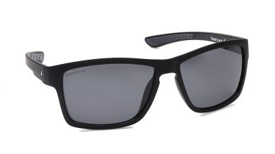Black Square Men Sunglasses (P420BK3P|58)