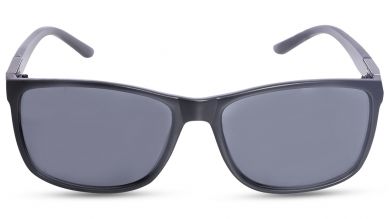 Black Wayfarer Men Sunglasses (P429BK2|58)